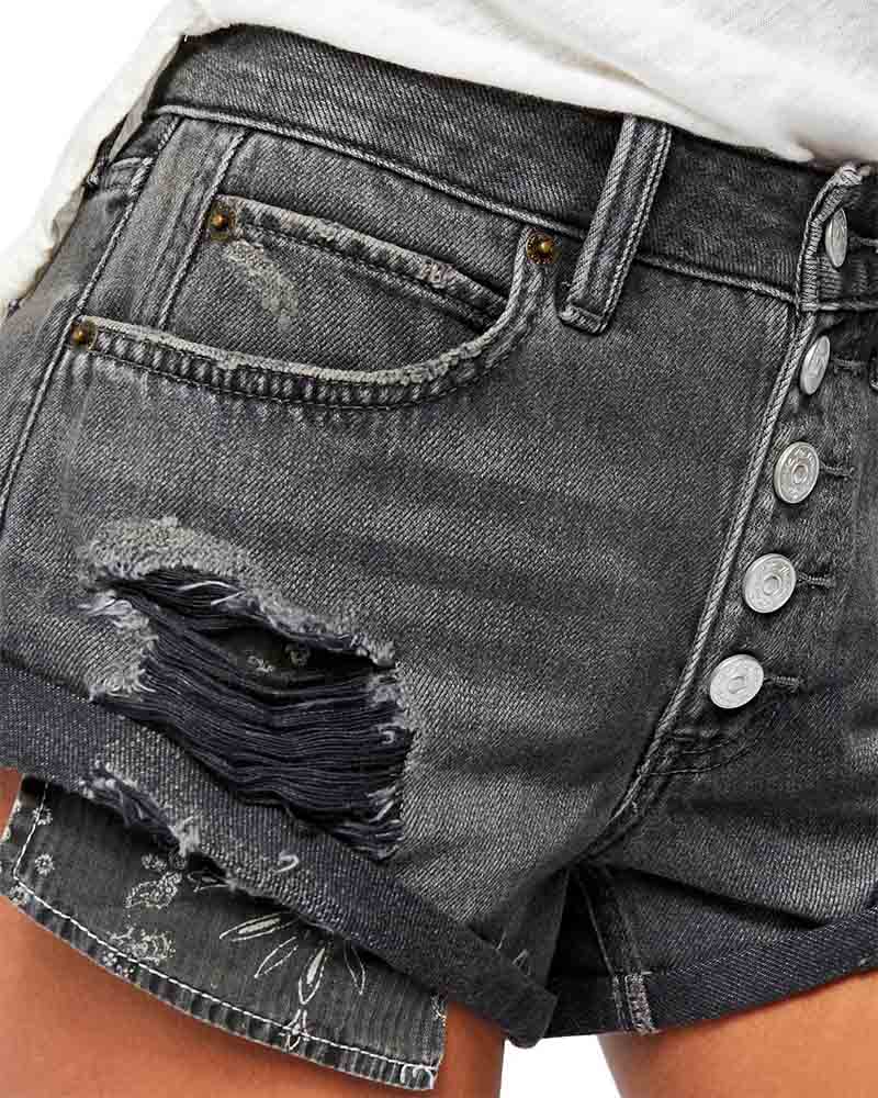 FreePeopleOB1072553RomeoRolledCutoffDenimShortsWashedBlackShort4